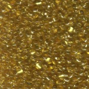 Miyuki Tropfen Perlen 2,8mm 0003 transparent silverlined Gold 9gr.